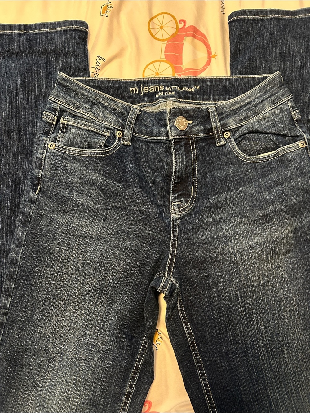 Maurices Straight Leg Dark Blue Jeans-Extra long